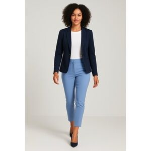 Calvin Klein Womens 8 Light Blue Slim Ankle Pants Highline Work Trousers